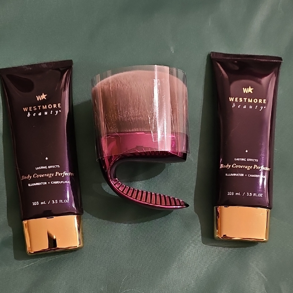 Westmore Beauty Body Coverage Perfecter +Kabuki Brush -Warm + Natural Radiance